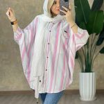 آموزش مانتو پانچو استین دار