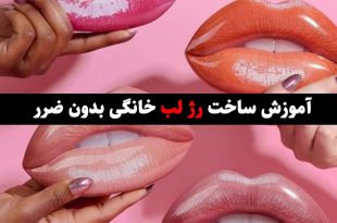 آموزش ساخت رژ لب گیاهی در خانه